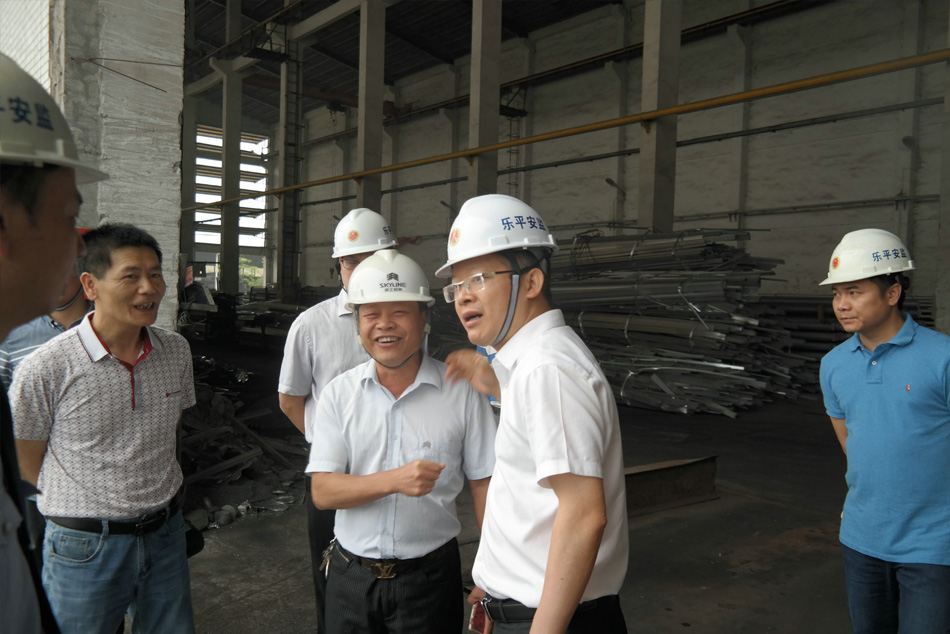 April 2018, Administration of work safety officials visited our company