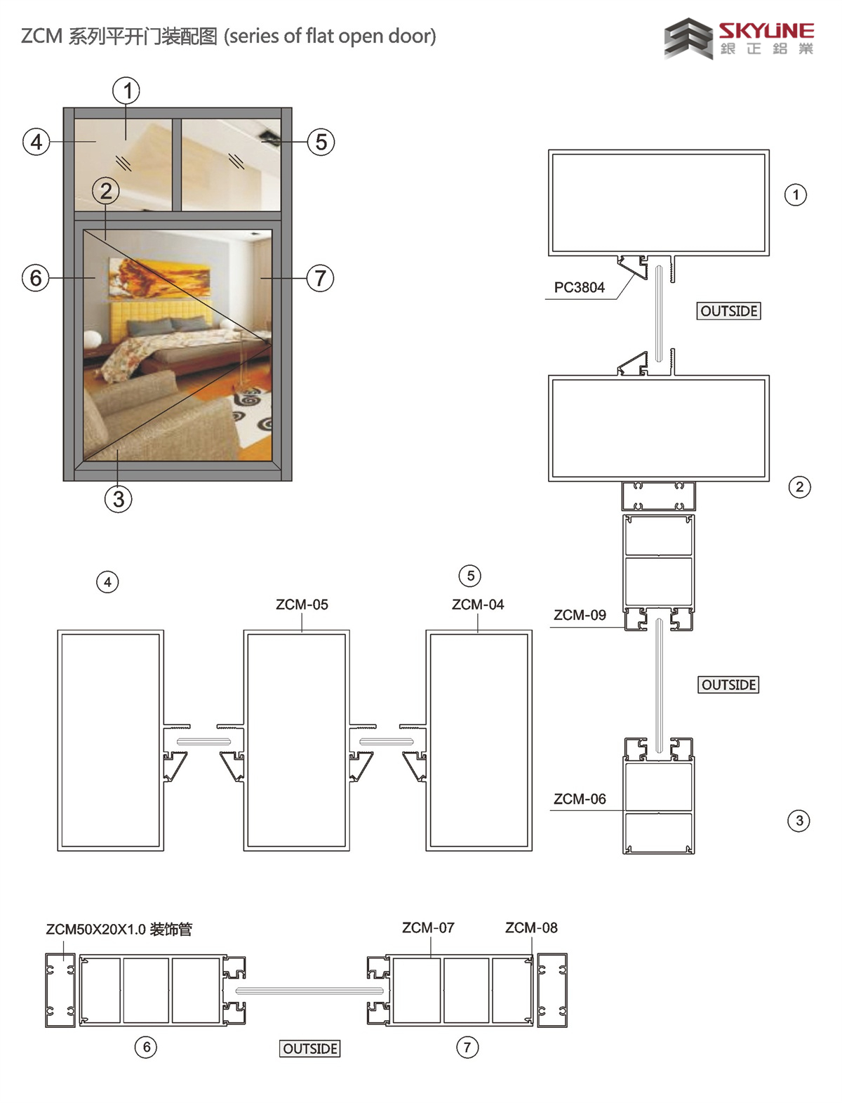 ZCM系列平开门